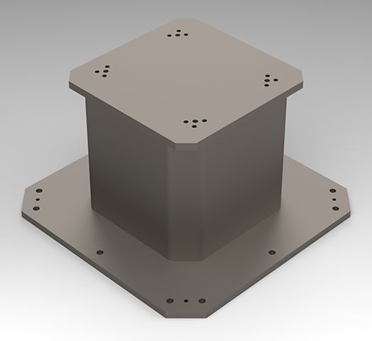 3D Modell eines Robotersockels