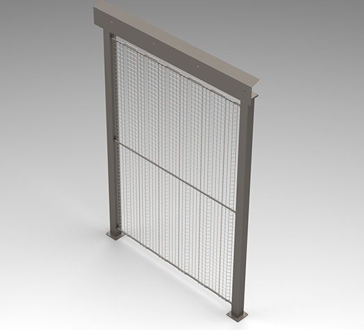 3D Modell eines Schutzzauns